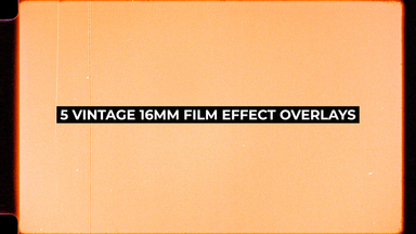 5 VINTAGE 16MM FILM EFFECT OVERLAYS Stock Animation