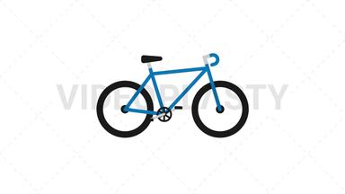 Bike Icon Stock Animation