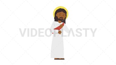 Black Jesus Coughing Stock Animation