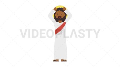 Black Jesus Stressed Stock Animation
