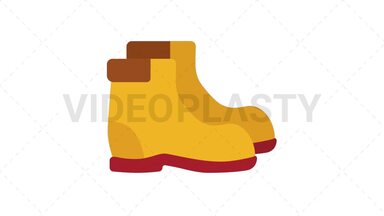 Boots Icon Stock Animation
