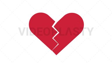 Broken Heart Stock Animation