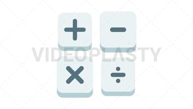 Calculator Icon Stock Animation
