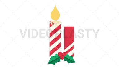 Candle Icon Stock Animation