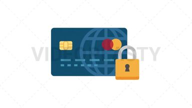 Card Security Icon Stock Animation