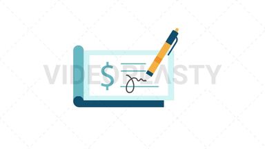 Check Icon - Dollar Stock Animation