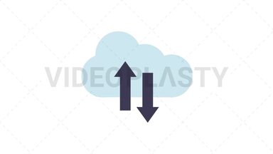 Cloud Icon Stock Animation