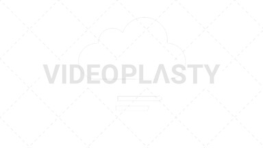 Cloudy Windy Icon Stock Animation