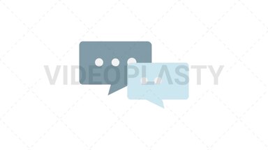 Communication Icon Stock Animation