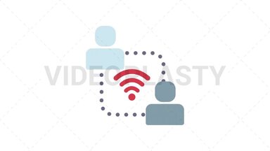 Connection Icon Stock Animation