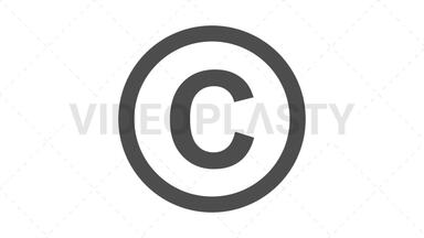 Copyright Icon Stock Animation