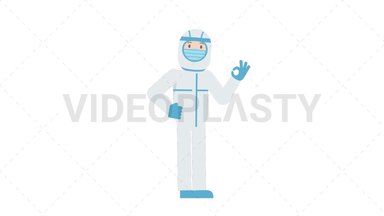COVID-19 Personal Protective Equipment Ok Stock Animation