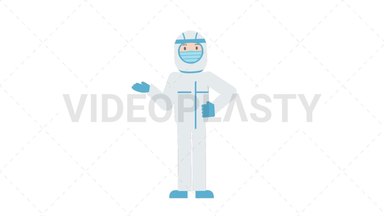 COVID-19 Personal Protective Equipment Talking Stock Animation