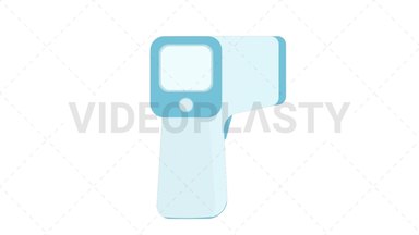 COVID-19 Thermometer Stock Animation