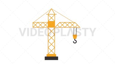 Crane Icon Stock Animation