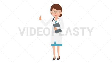 Doctor Thumbs Up Stock Animation