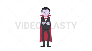 Dracula Angry Stock Animation