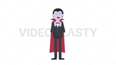 Dracula Clapping Stock Animation