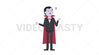 Dracula Confused Stock Animation