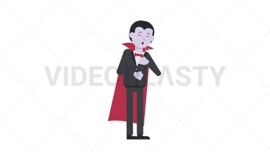 Dracula Coughing Stock Animation