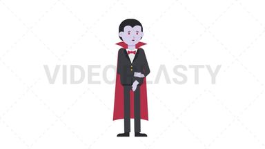 Dracula Sad Stock Animation