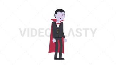 Dracula Sleepy Stock Animation