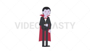 Dracula Waiting Stock Animation