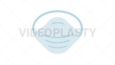 Dust Mask Icon Stock Animation