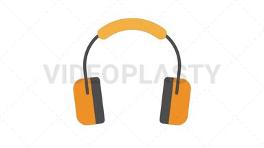 Ear Protection Icon Stock Animation