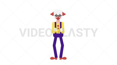 Evil Clown Angry Stock Animation