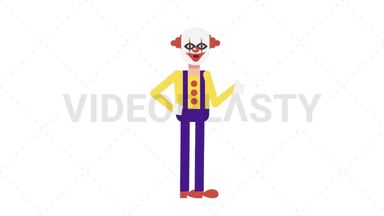 Evil Clown Approve Stock Animation
