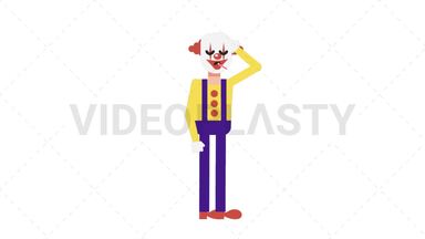 Evil Clown Fever Stock Animation