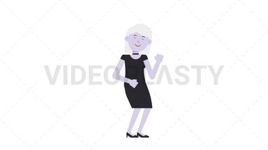 Female Vampire Dancing Stock Animation