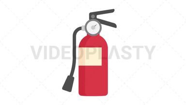 Fire Extinguisher Icon Stock Animation