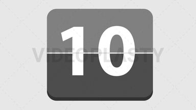 Flip Countdown Timer Stock Animation