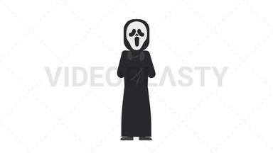 Ghostface Clapping Stock Animation
