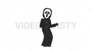 Ghostface Dancing Stock Animation