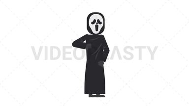 Ghostface Disapprove Stock Animation