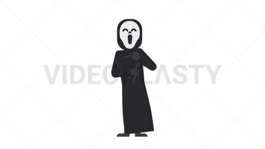 Ghostface Laughing Stock Animation