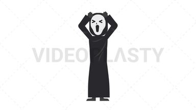 Ghostface Stressed Stock Animation