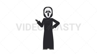 Ghostface Talking Stock Animation