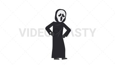 Ghostface Waiting Stock Animation
