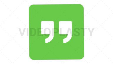 Google Hangouts Icon Stock Animation