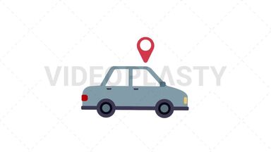 GPS Icon Stock Animation