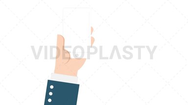 Hand Gesture: Holding a Phone Stock Animation