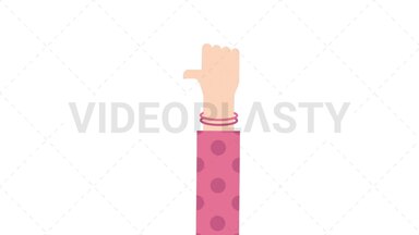 Hand Gesture: Like Stock Animation
