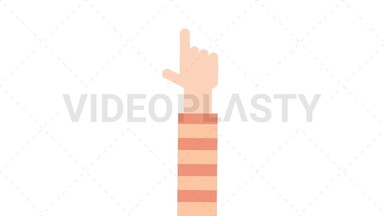 Hand Gesture: Pointing Stock Animation