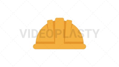 Hard Hat Icon Stock Animation