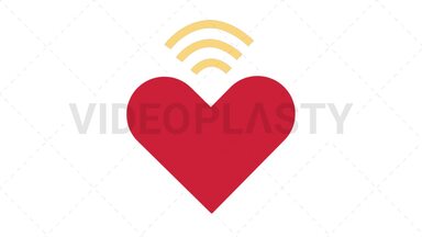 Heart Wifi Stock Animation
