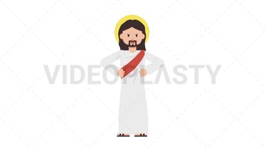 Jesus Angry Stock Animation